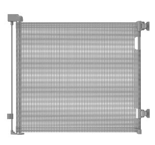 Dearlomum Retractable Baby Gate 33.1" Tall Extends up to 55"/71"/118"/168“/197” Wide Child Safety Gate for Doorways Stairs Hallways Indoor/Outdoor Grey Playpen Infant