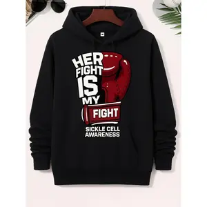 Women's sickle cell disease awareness and solidarity Graphic Hoodie - Long Sleeve Pullover Regular Fit | Soft & Breathable Fabric, Durable Print, Everyday Comfort, Machine Washable, casual, retro sportswear with graphic design indoor product display with