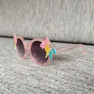 Festive Unicorn Fashion Glasses for Kids: Vibrant Colors And Fun Design 3-14 Year Olds, Without Battery