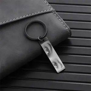 Personalized Human Eye keychain,I see You keyring,Eyes Photo Custom Gift,Custom Keychain for Him,Eyes Jewelry Gift,Gifts for Boyfriend,Babe