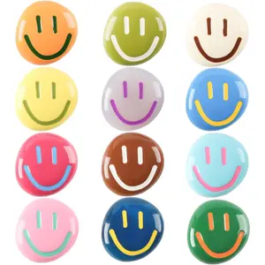 X-RM10 12Pcs Fridge Magnets - Smiley Face Cute Refrigerator Magnets - Colorful Decorative Small Magnets for Whiteboard Locker Cabinet - Classroom Kitchen Office Decor (3mm Magnet Set)- SMILE EVERYDAY Gift Magnetic