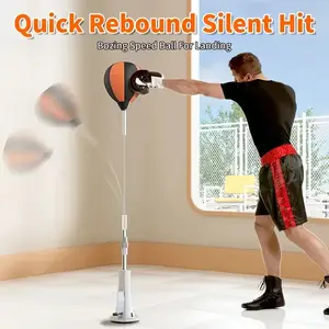 Home Speed Ball Trainer With Responsive Rebound System And Adjustable Height Perfect For Dorm Practice Area Office Break Zone