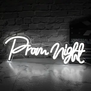 Prom Night Neon Sign Led Prom Party Neon Light Prom Decorations For Party Prom 2026 Decorations Prom Night Backdrop Sign Class Of 2026 Congrats Grad Party Decor Supplies