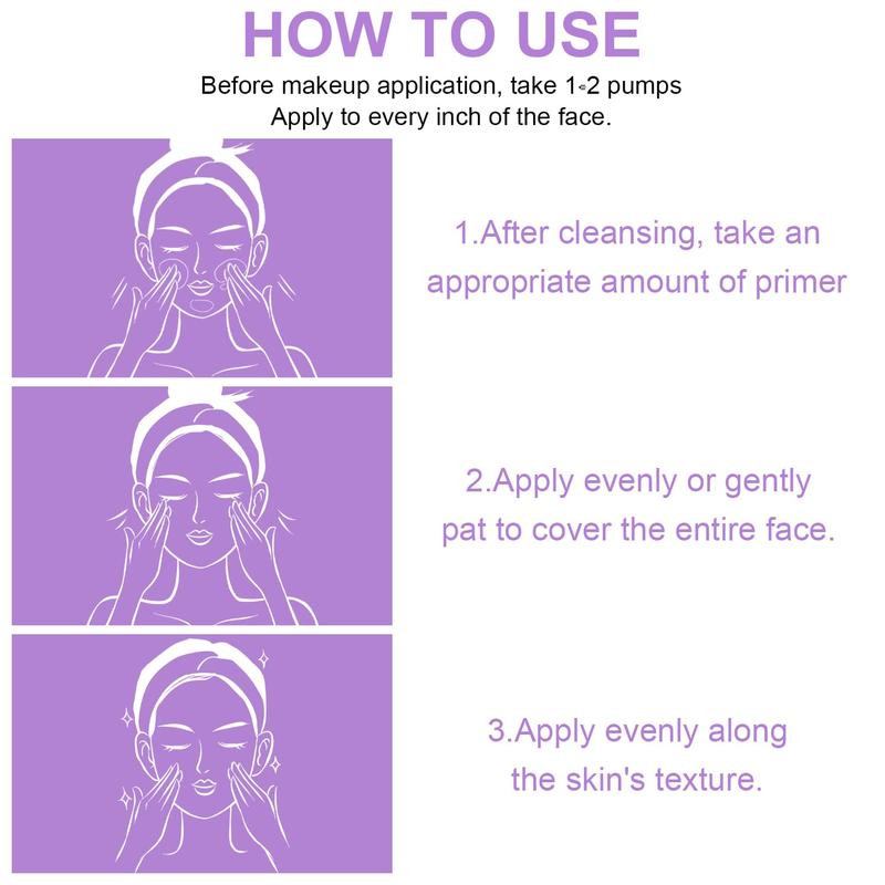 3 in 1 Tinted Primer SPF 50, One Step Color Correcting Moisturizer with Sunscreen, Oil Control Long Lasting Makeup Base for Glowy Natural Skin