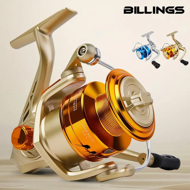 BILLINGS AB 1000-7000 Series Spinning Reel, 18LB Max Drag, 5.2:1 Gear Ratio, Aluminum Alloy Fishing Reel, Durable Fishing Accessories for Freshwater & Saltwater, Fishing Tackle, Fishing Supplies, Fishing Gear Set, Fishing Equipment, Fishing Stuff