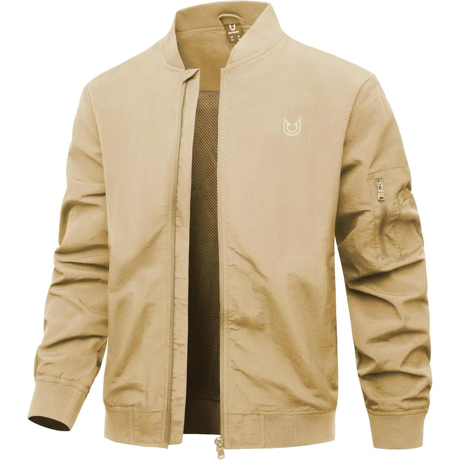 NORTHYARD Men's Bomber Jacket Lightweight Casual Windbreaker Zip Up Fashion Windproof Coat Spring Fall