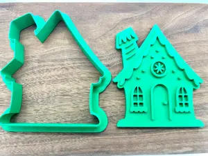 Gingerbread House Cookie Cutter and Stamp