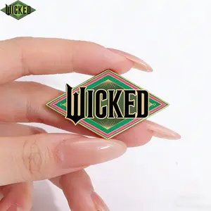Wicked Officially Licensed Minimalist Metal Enamel Pin, Fashion Accessory for Daily, Christmas Gift, Collectible Fan Decor