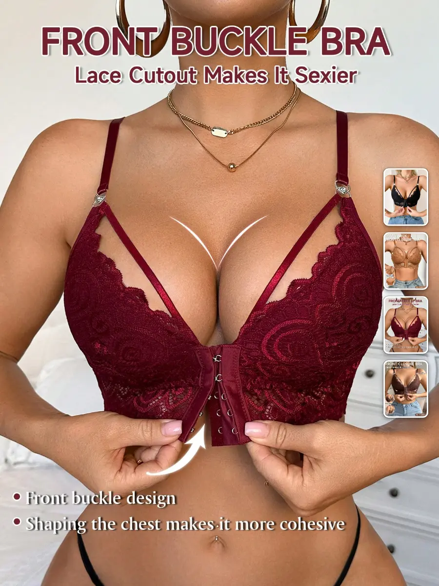 Lace Bralette Delicate Front Button Romantic Intimates Date Night