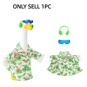 Summer Flamingo Flower Shirt Porch Decor, Beach Party Garden Decoration Outdoor, Cute Bird Costume for Yard and Patio