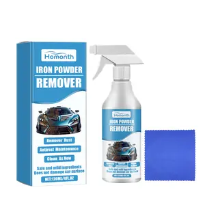 Advanced Iron Powder Remover Spray 120ml Set for Metal Tools Cars And Chains Removes Iron Stains Cleans Multiple Surfaces Fast