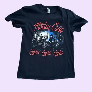 Mötley Crüe Girls Girls Girls Baby Tee, Y2k 2000 tops, Casual Cotton Tee, Gift For Girlfriend