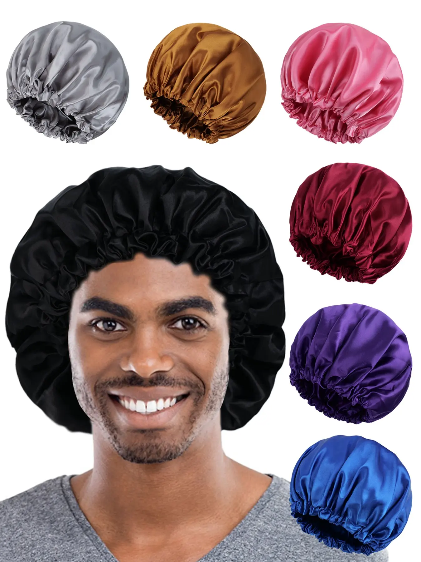 Women's Soft Comfortable Lace Sleep Cap, Lightweight Elastic, Hair Protection Nightcap, Multi-Color Options, Unisex Hair Care Hat, Sleeping Cap, Haircare, Sleeping Bonnet, Sleep Bonnets