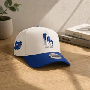 New Era Los Angeles Dodgers 9FORTY Trendy Hat – Embroidered LA Logo Snapback Baseball Cap, Adjustable Streetwear Cap for Men and Women, Classic Hip Hop Style
