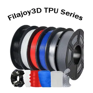 Tpu 3D Printer Filament Set, Multi-Color Rainbow Tpu 1.75mm, Flexible Soft Tpu 3D Printing Filament, High Speed Support, 250g X 6 Spools