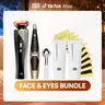 INIA FLARE & LUMIN Facial & Eye Skincare Bundle – 3-in-1 Face + 4-in-1 Eye Beauty Devices for Lifting, Tightening, Reducing Puffiness & Fine Lines,Buy 1 Get 15