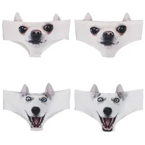 Fashion 3D Ear Women Lingerie Animals Printed Breathable Lady Panties Comfortable Girl Knickers