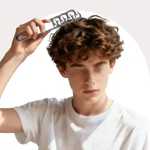 High Crown Volumizing Texture Styling Comb, Unisex Practical Hair Brush, Fringe Setter, Simple Design, Suitable for Men and Women