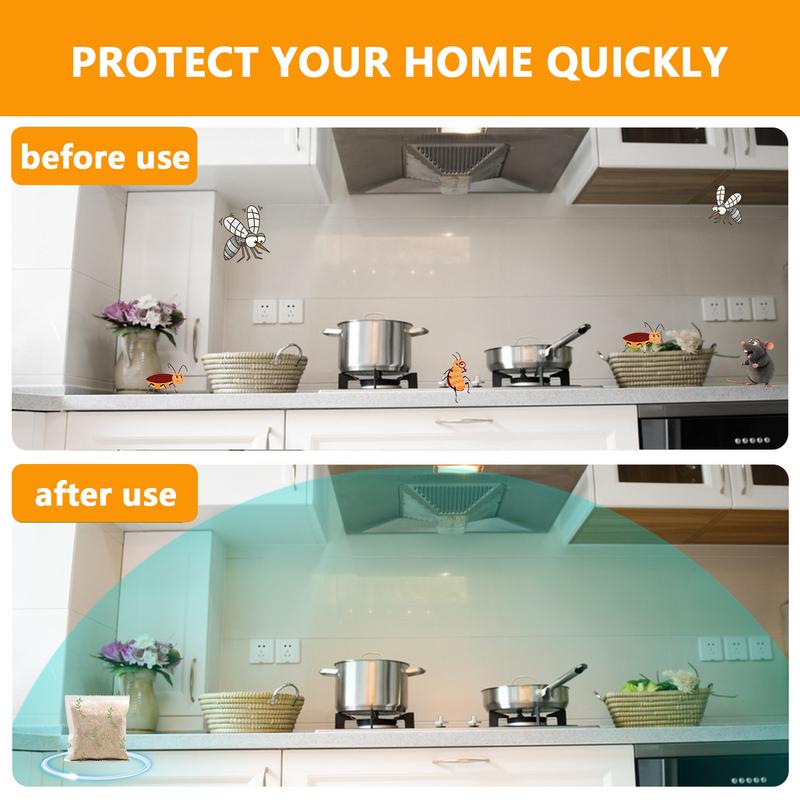 Rodent Repellent, 10-Pack - Suitable for Indoor and Outdoor Use, Natural Peppermint Scent, Repels Rats, Cockroaches, and Mosquitoes, the Ideal Choice for Household Pest Control.