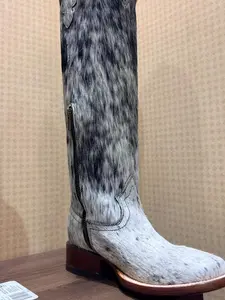 Women Boots Chap WO Pelo vaca Bandida Tubo alto