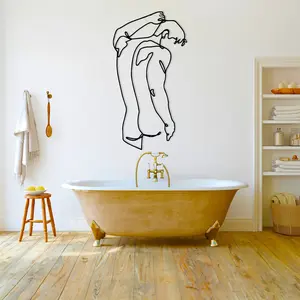 Minimalist Line Art, Metal Wall Decor, Metal Wall Art, Home Wall Hangings, Geometric Wall Art, Home Art Decor