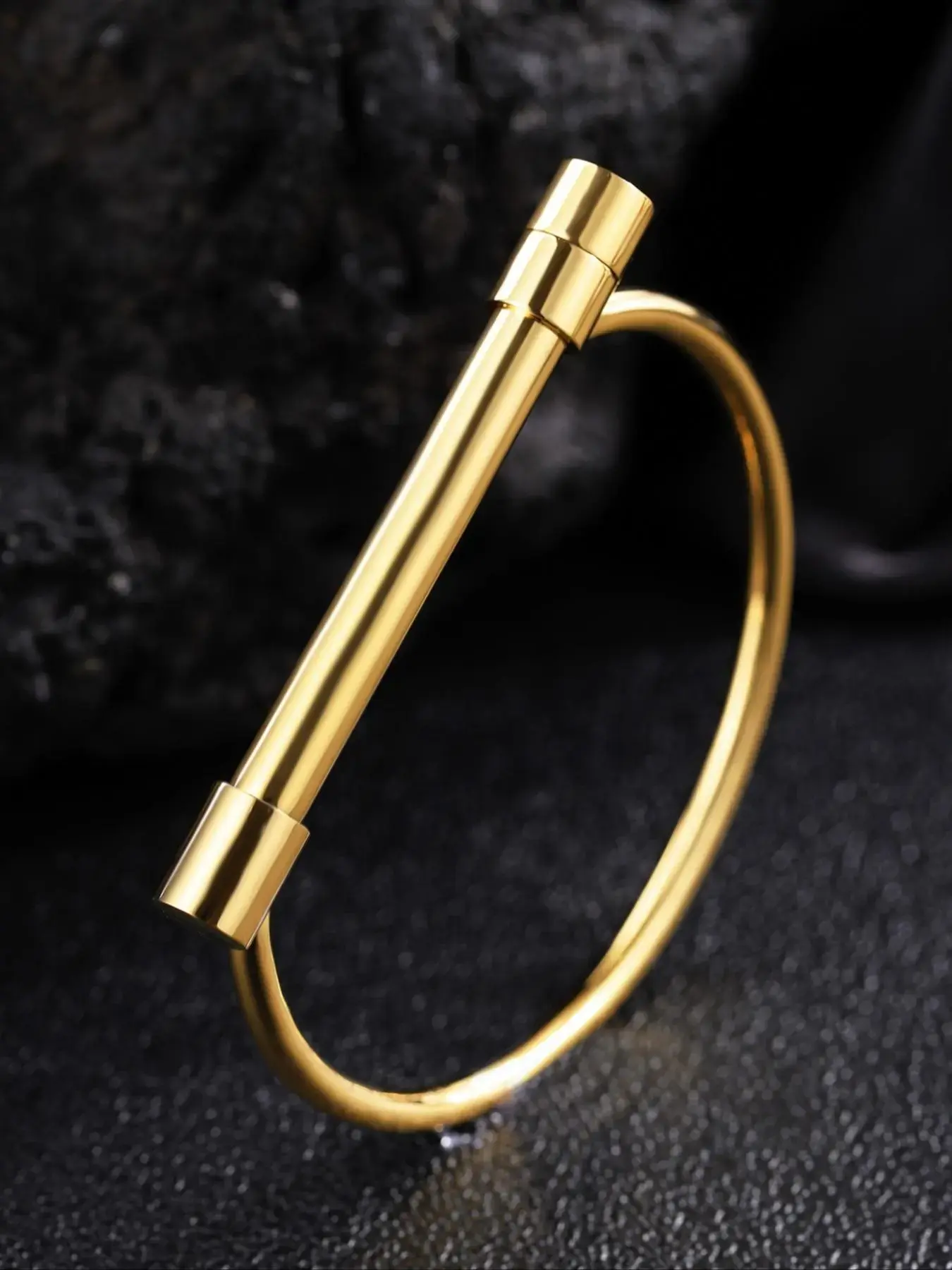Unisex Street Style Horseshoe Shaped Trendy Stack Bangle, Minimalist Elegant Bracelets, Fashionable Vintage Jewelry for Women and Men As Gift, Modern Fashion Accessories, Stainless Steel Bracelet
