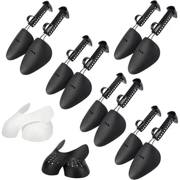 Plastic Shoe Stretchers for Men, Adjustable Length Shoe Trees and Shoe Boot Creases Preventers. Footwear Comfort Leather Bedroom