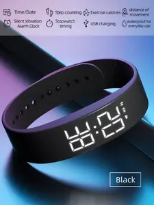 Waterproof, Digital Fitness Wristband for Men and Women: Step Tracking, Stopwatch, Calorie Tracking, Silent Vibration Alarm, Glow-in-the-Dark Display, Perfect for Daily Use and Workouts. The Ideal Gift for Mother’s Day, Valentine’s Day, and Birthdays