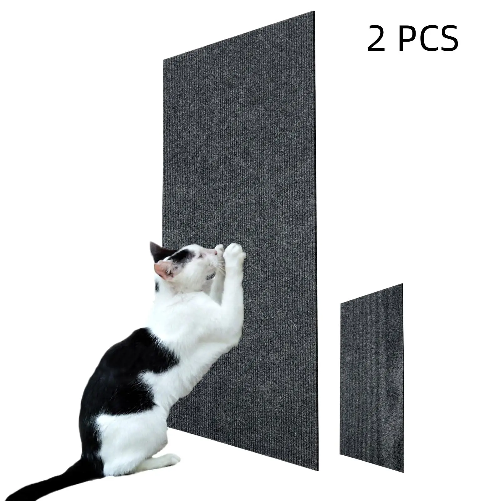 Cat Scratch Pad, 2 Counts Self-Adhesive Replacement Cat Scratch Pad, Versatile Pet Furniture & Couch Protector