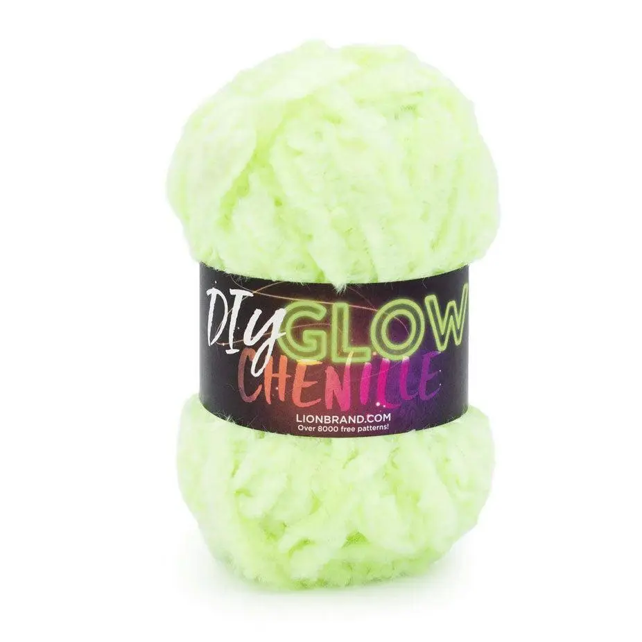 Lion Brand DIY Glow Chenille Yarn Lion Brand DIY Glow Chenille Yarn