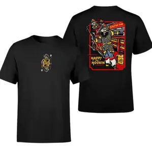 Unisex Firefighter T-Shirt, Vintage Happy Hookin Graphic Tee, Soft Cotton Station Shirt, Funny Fire Rescue Gift for EMT, Paramedic, First Responder