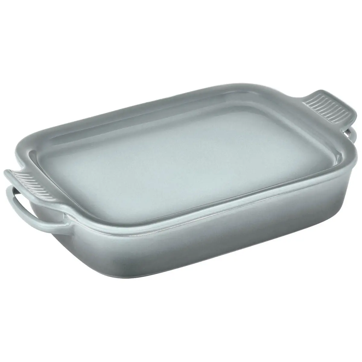 Le Creuset 2.75 Qt. Rectangular Heritage Baking Dish with Platter Lid | Sea Salt