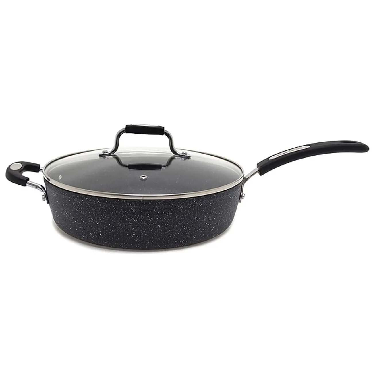 Starfrit The Rock Deep-Fry Pan with Lid and Bakelite Handles, Gray (060705-002-0000)