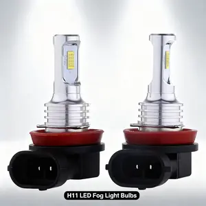 Tier's Haven H11 H8 H9 LED Fog Lights 20000LM 6000K Car Headlamp Bulbs with CSP Integrated Chip 2525 Dual Heat Dissipation Ceramic Packaging