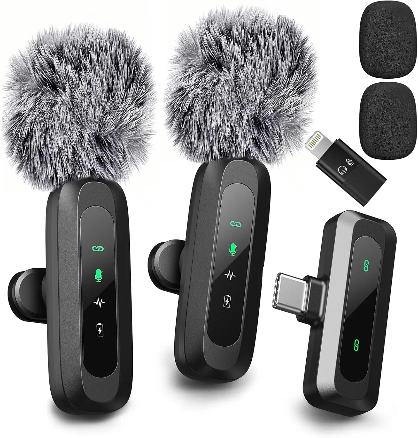 Multi-Device Compatible Audio Microphone for Smartphone Use Audio Smartphone Mics podcast bundle