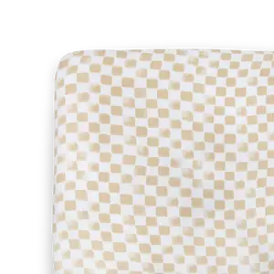 Cotton Muslin Crib Sheet - Adobe Checker