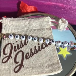 Key Chain White Letters "You Got This"   Personalized Affirmation Positivity Key Chains Gold and Black BeadsnButterfly Evil Eye Charms Affirmation Astrology Spirituality