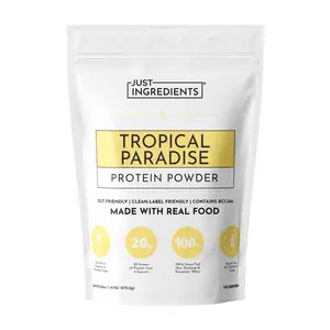 Just Ingredients - Tropical Paradise Protein Powder (15 Serving) with Certified New Zealand Grass-Fed Whey