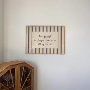 Minimalist Quote Poster, How Foolish to Forget How Rare All of This Is, Calm Neutral Wall Art, Aesthetic Typography Print, Unframed