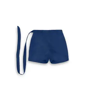 YVESLU Faux Suede Short with Long Belt, deep blue