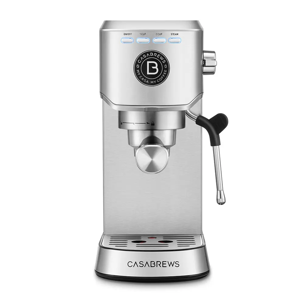 CASABREWS 5418 Basic 20-Bar Espresso Machine with Steam Wand, Stainless Steel CASABREWS 5418 Basic 20-Bar Espresso Machine with Steam Wand, Stainless Steel