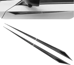 PCS Car Side Doors Blade Stickers, Car Side Wing Emblem Badge Stickers, SelfAdhesive Automotive Fender Decals, Universal for Most Cars (Carbon Fiber)