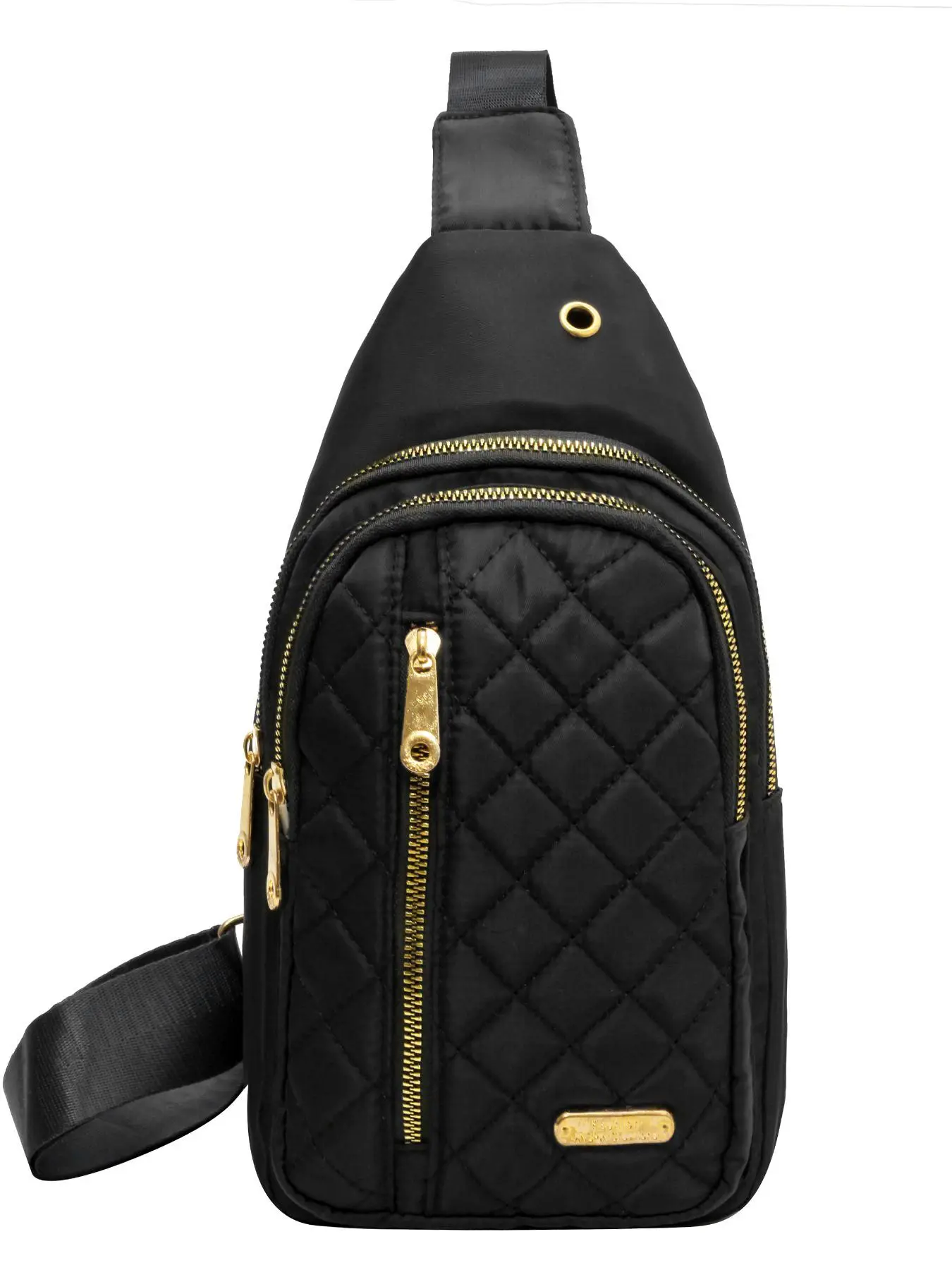 Women's Fashion Quilted Fanny Pack, Casual Nylon Chest Bag for Women, Zipper Crossbody Bag