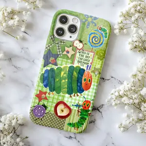 Caterpillar iPhone Case, Colorful Cartoon Animal Phone Cover for iPhone 17 16 15 14 13 12 11 Pro Max Plus & Samsung Galaxy S26 S25 S24 S23 S22 Ultra