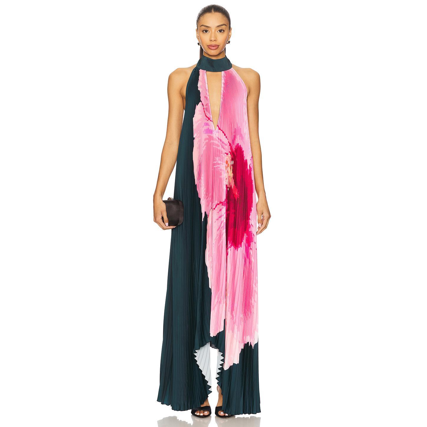 L'IDEE Opera Gown in Polka Pink