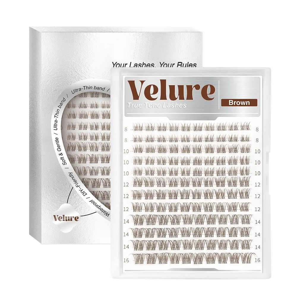 Only LightBrown Velure Clusters