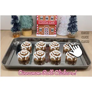 3D Printed Cinnamon Roll Clicker Figurine