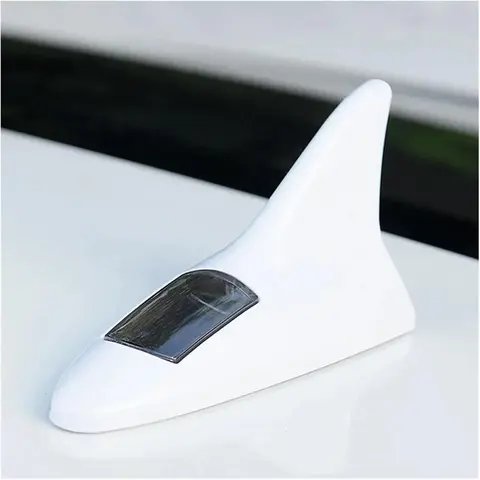 1 PCS Car Decorative Lights – Solar Shark Fin Antenna Roof Spoiler Modification Light, Rear-End Collision Prevention LED Flash Warning, Waterproof Energy-Saving Auto Accessory, Easy Installation, Enhances Visibility & Style for Night Driving Safety