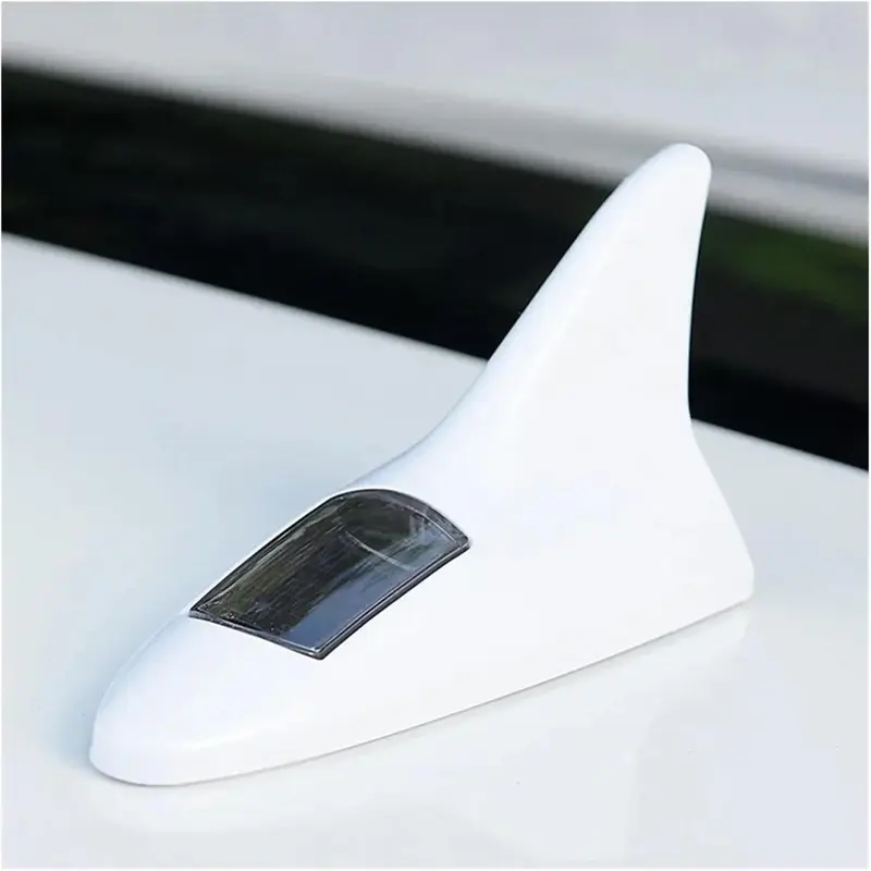 1 PCS Car Decorative Lights – Solar Shark Fin Antenna Roof Spoiler Modification Light, Rear-End Collision Prevention LED Flash Warning, Waterproof Energy-Saving Auto Accessory, Easy Installation, Enhances Visibility & Style for Night Driving Safety