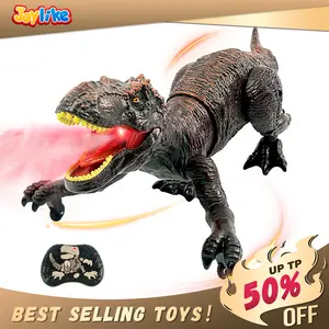 Remote Control Dinosaur Animal Toy, Spinosaurus and T-rex, swift movement & water spray, gift for boys